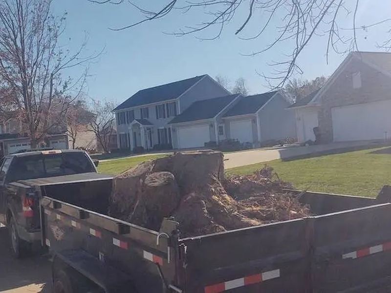 Drainage and French drains job in the Bowman Woods neighborhood of Cedar Rapids