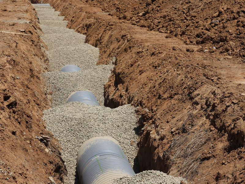 Drainage and French drains job in the Mound View neighborhood of Cedar Rapids